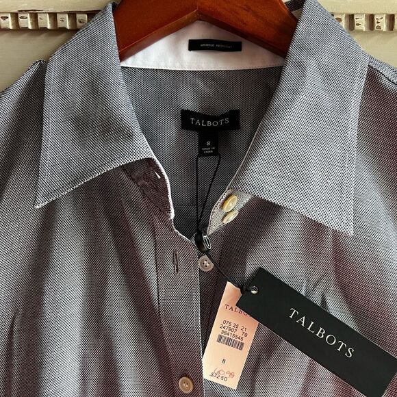 Talbots Women’s Oxford Long Sleeve Shirt - Picture 1 of 7